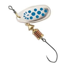 Mepps Comet Silver Blue Dot Single Hook Barbless Spinners